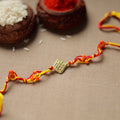  Tribal Dokra Craft Reusable Brass Rakhi by Miharu 14 