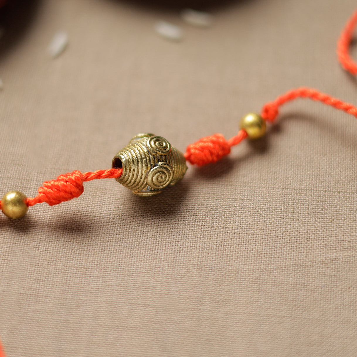  Tribal Dokra Craft Reusable Brass Rakhi by Miharu 15 