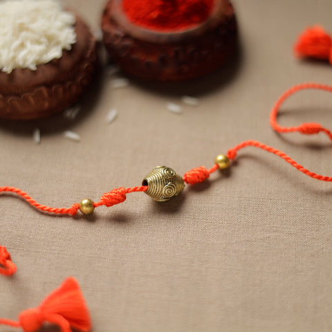  Tribal Dokra Craft Reusable Brass Rakhi by Miharu 15 