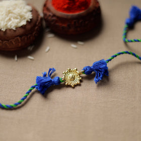  Tribal Dokra Craft Reusable Brass Rakhi by Miharu 19 