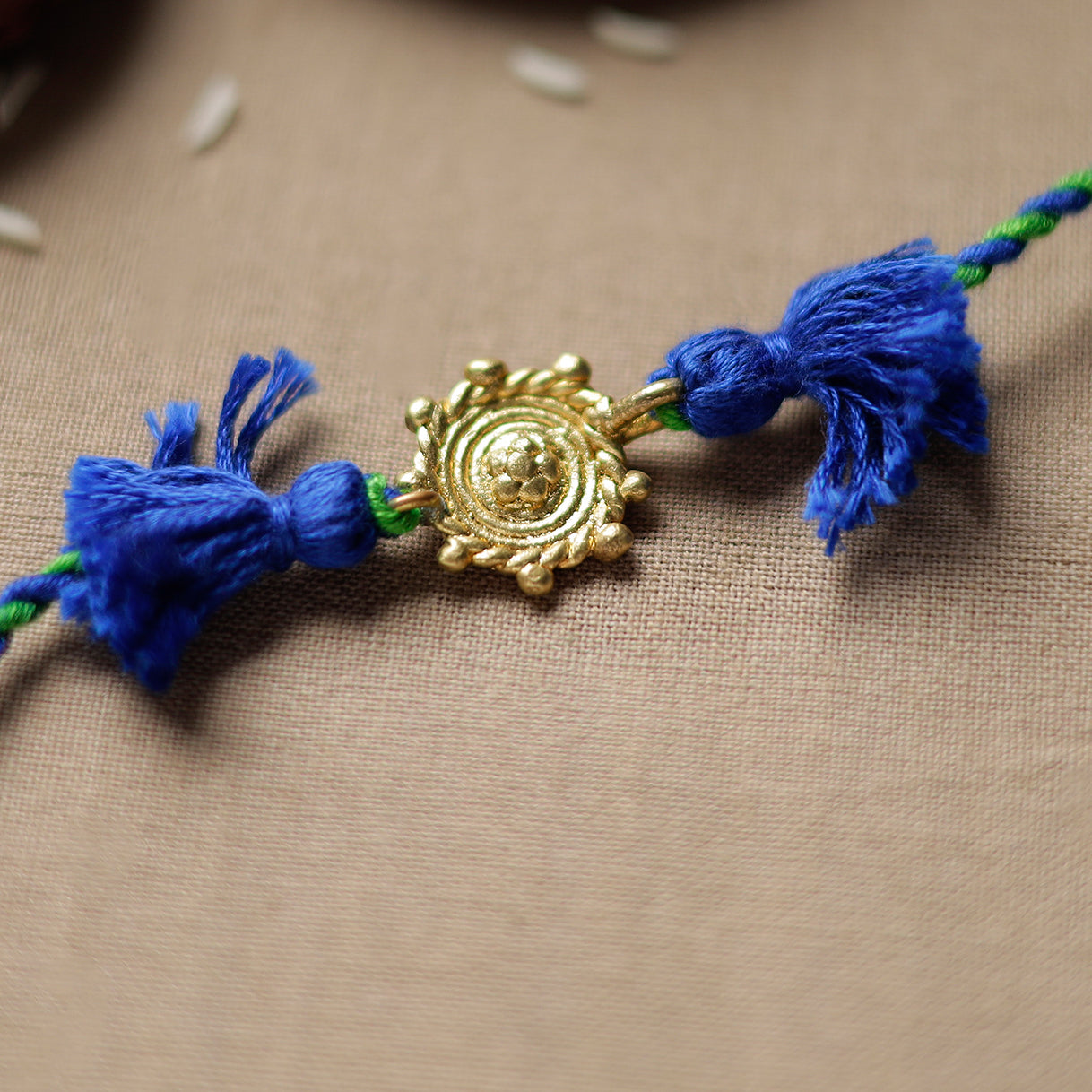  Tribal Dokra Craft Reusable Brass Rakhi by Miharu 19 