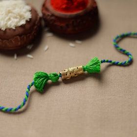  Tribal Dokra Craft Reusable Brass Rakhi by Miharu 21 