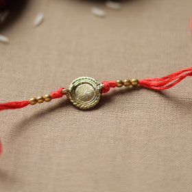  Tribal Dokra Craft Reusable Brass Rakhi by Miharu 25 
