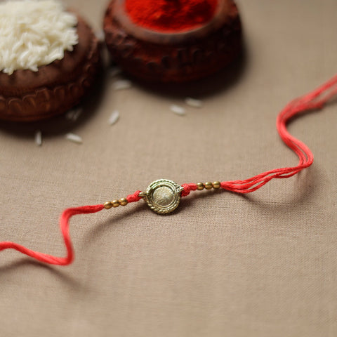 Tribal Dokra Craft Reusable Brass Rakhi by Miharu 25 