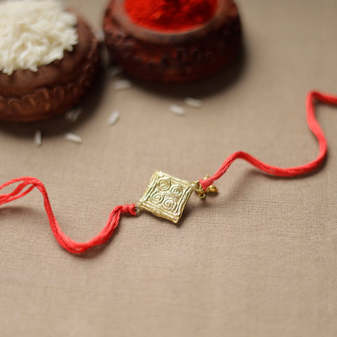  Tribal Dokra Craft Reusable Brass Rakhi by Miharu 27 