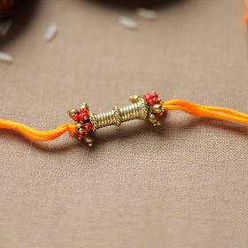  Tribal Dokra Craft Brass Rakhi by Miharu 33 