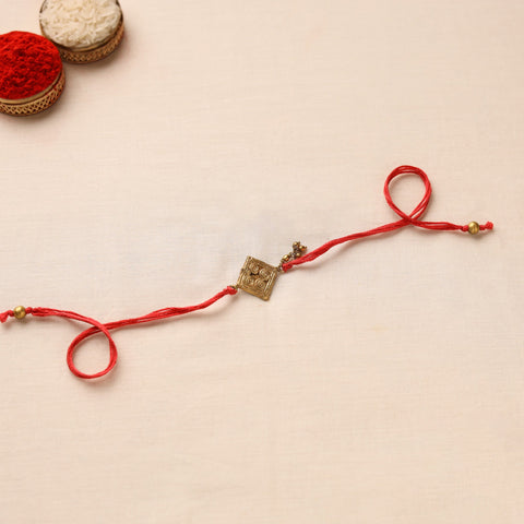  Tribal Dokra Craft Brass Rakhi by Miharu 