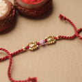  Tribal Dokra Craft Brass & Threadwork Rakhi 15 Online at iTokri.com 