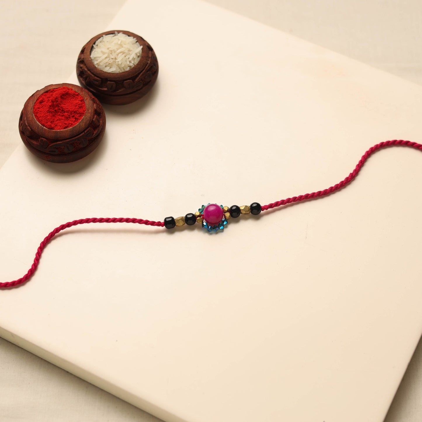 Tribal Dokra Craft Brass & Threadwork Rakhi
