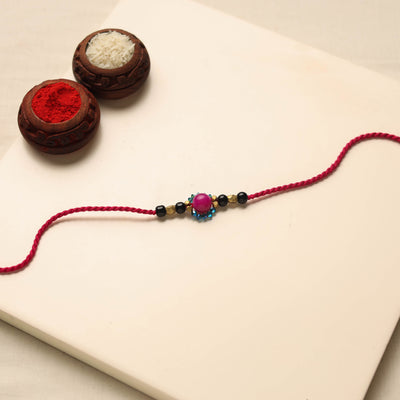 Tribal Dokra Craft Brass & Threadwork Rakhi