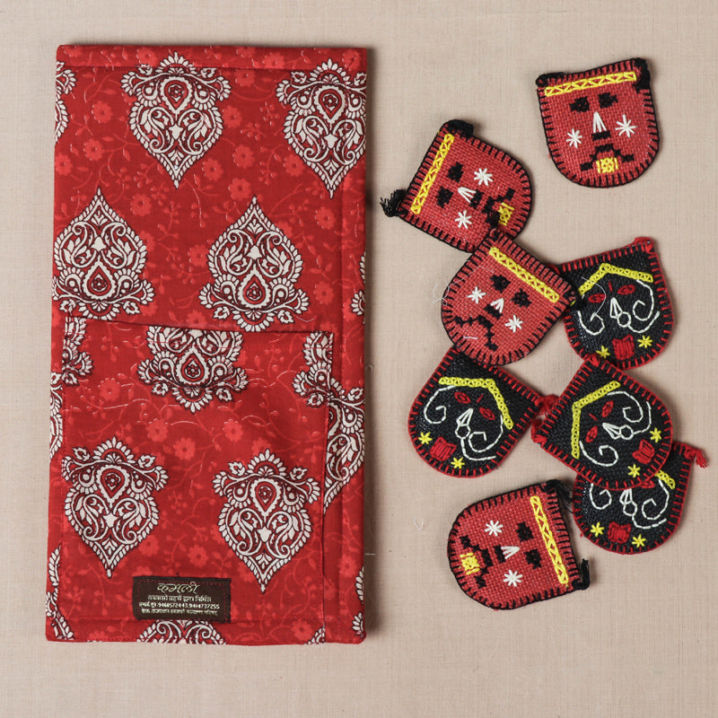  Tribal Hand Embroidered Jute Tic Tac Toe Game Online at iTokri.com 