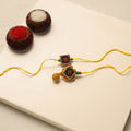 Tribal Hand Embroidered Rakhi & Lumba Set