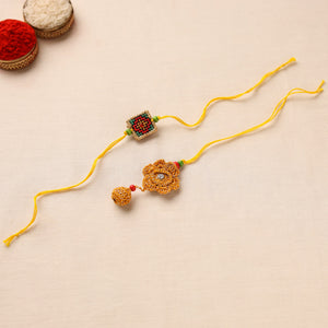 Tribal Hand Embroidered Rakhi & Lumba Set