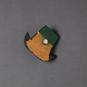  Tribal Mask - Rajasthani Handpainted Wooden Fridge Magnet Online in India  