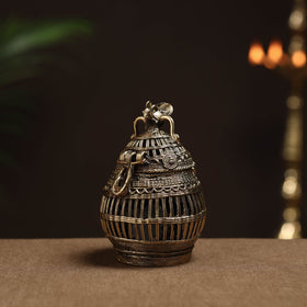  Tribal Odisha Dokra Handmade Coconut Jewelery Box Online at iTokri.com 