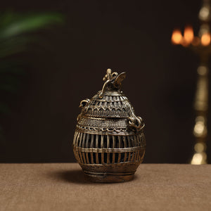  Tribal Odisha Dokra Handmade Coconut Jewelery Box Online at iTokri.com 