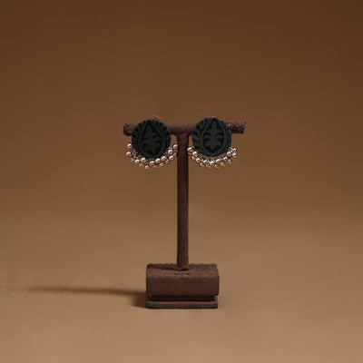 Trisha ghungroo work fabart handmade earrings - handcrafted