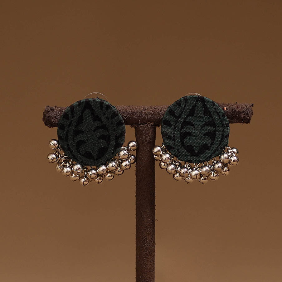 Trisha ghungroo work fabart handmade earrings - handcrafted