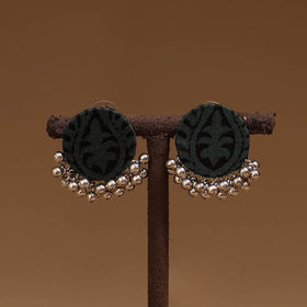 Trisha ghungroo work fabart handmade earrings - handcrafted