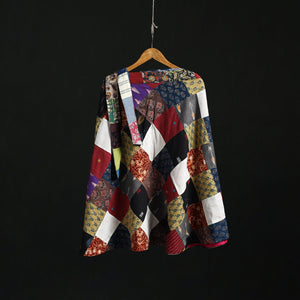 Tukdi patchwork cotton wrap around skirt 11 - handcrafted