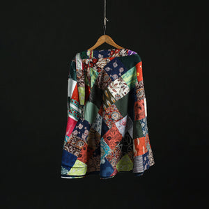 Tukdi patchwork cotton wrap around skirt 13 - handcrafted