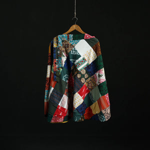 Tukdi patchwork cotton wrap around skirt 43 - handcrafted