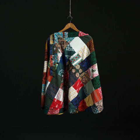 Tukdi patchwork cotton wrap around skirt 43 - handcrafted