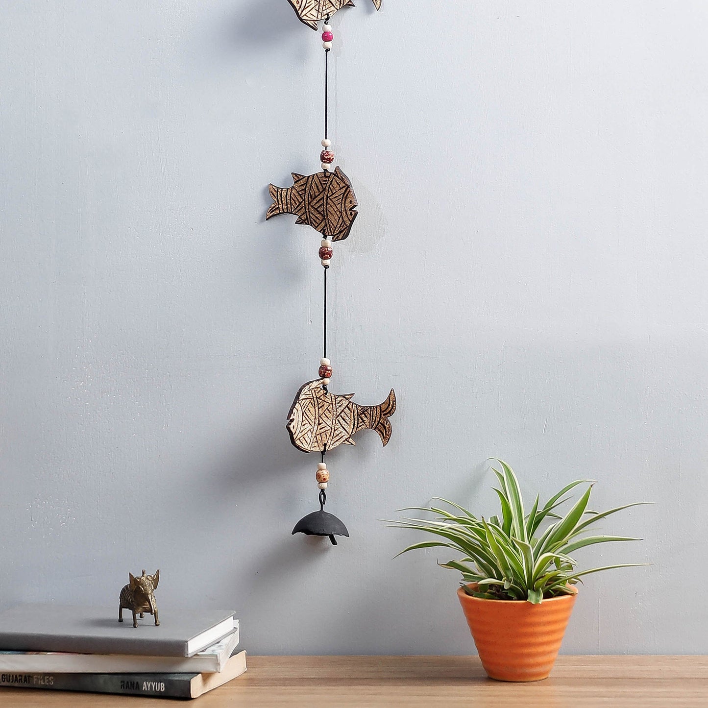  Tuma Craft Handcarved Dried Bamboo Hanging 