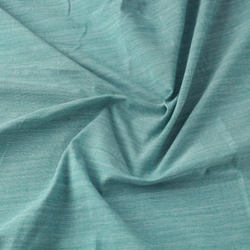  Turquoise Blue Jhiri Pure Handloom Cotton Fabric