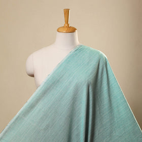 Turquoise Blue Jhiri Pure Handloom Cotton Fabric