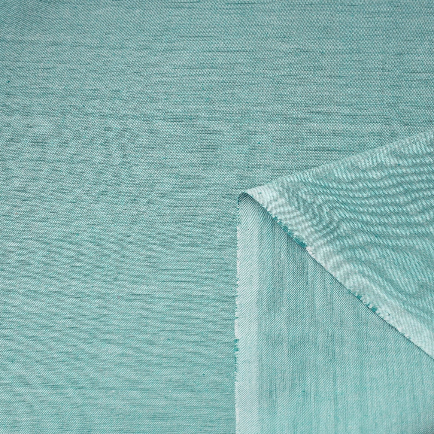  Turquoise Blue Jhiri Pure Handloom Cotton Fabric