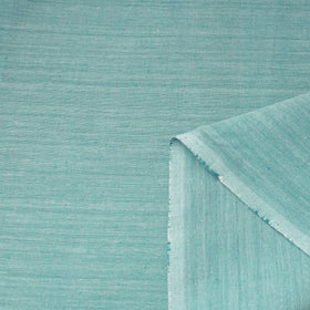  Turquoise Blue Jhiri Pure Handloom Cotton Fabric