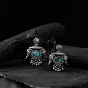Turquoise green - saanjh bela parrot & bloom oxidised