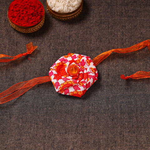  Twisted Rose - Handmade Blue Mango Rakhi 