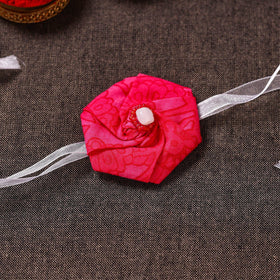  Twisted Rose - Handmade Blue Mango Rakhi 