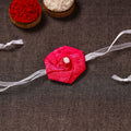  Twisted Rose - Handmade Blue Mango Rakhi 