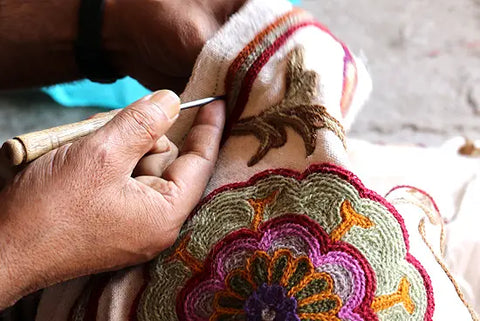 Chikankari embroidery