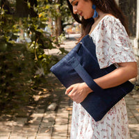 Upcycled Kantha Hand Embroidered Laptop Sleeve