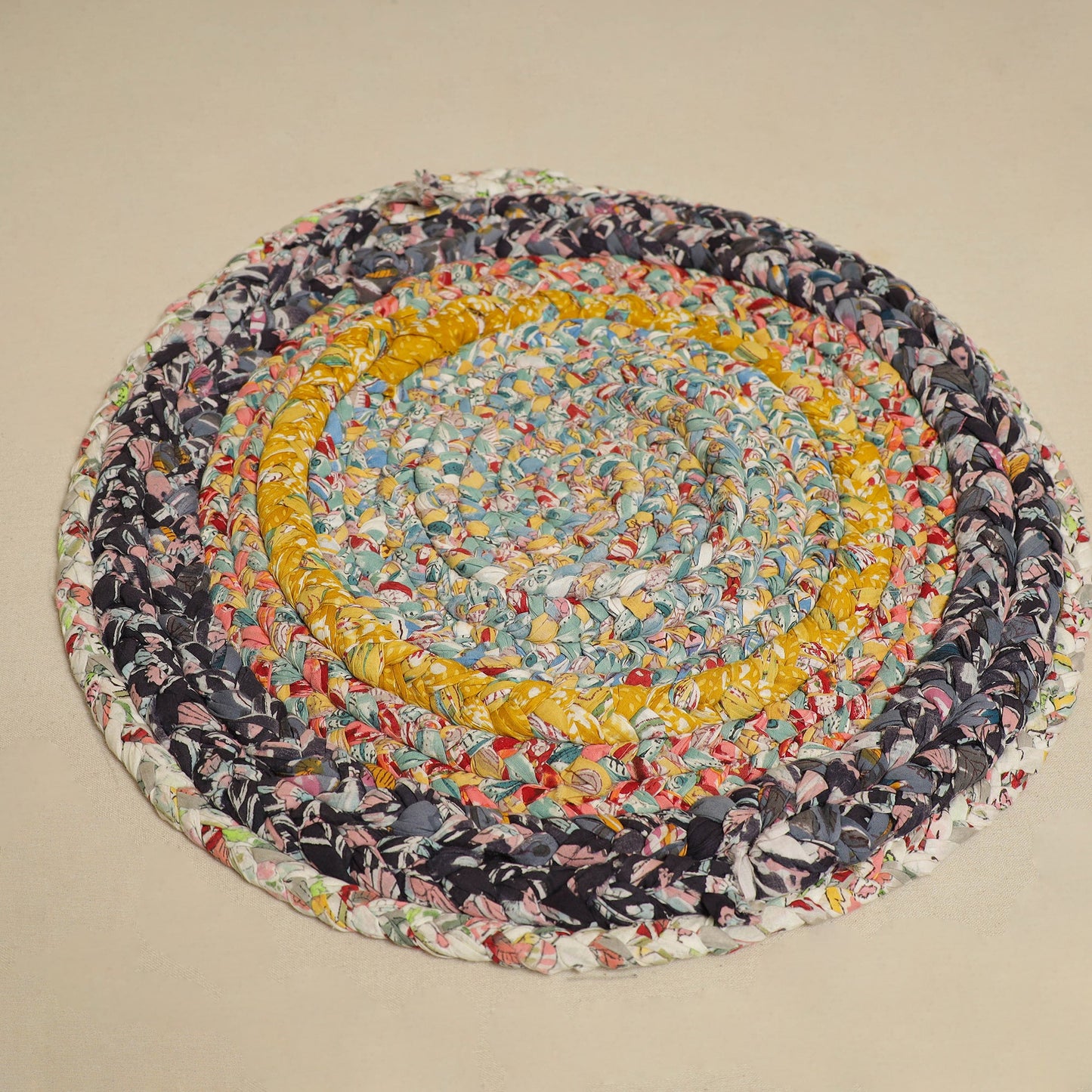  Gudri Hand Braided Recycled Door Mat Online in India