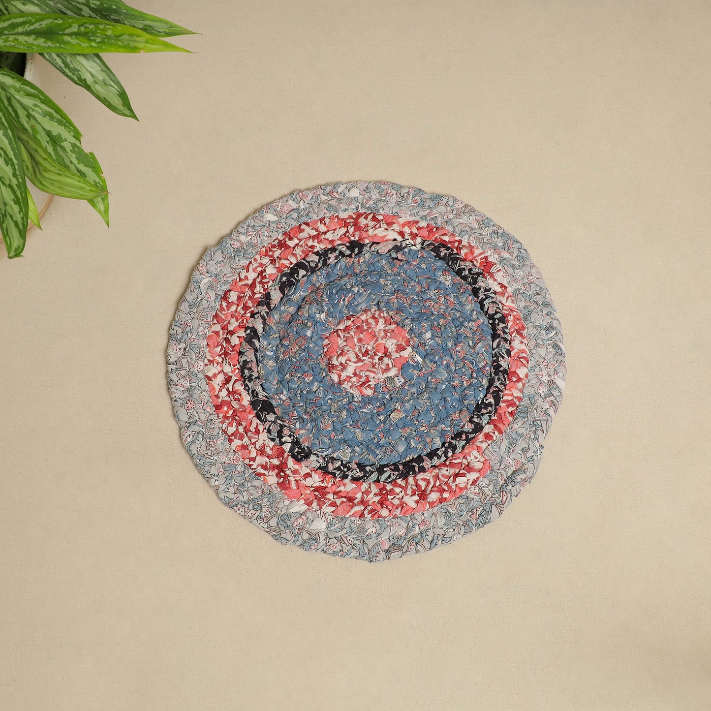  Gudri Hand Braided Recycled Door Mat Online in India