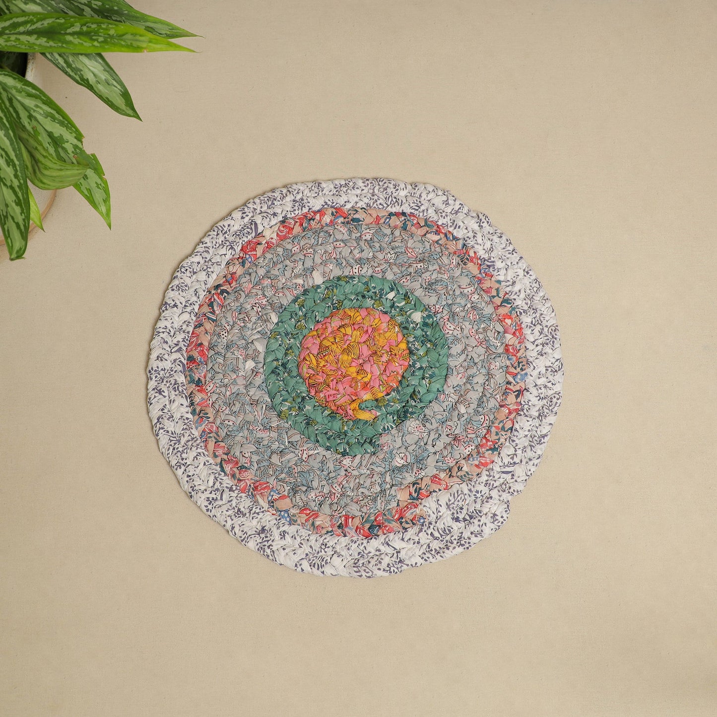  Gudri Hand Braided Recycled Door Mat Online in India