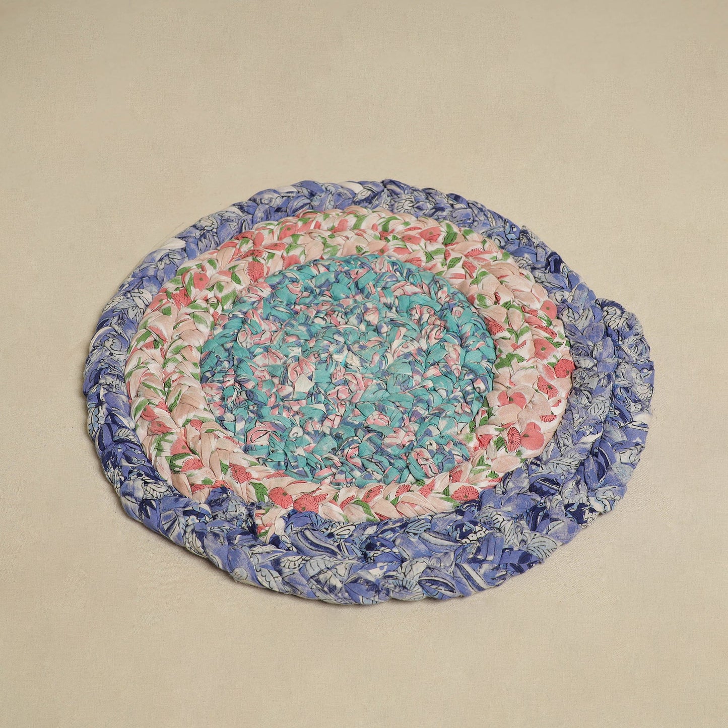  Gudri Hand Braided Recycled Door Mat Online in India