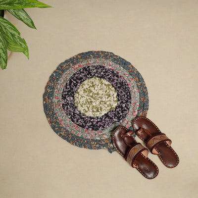  Gudri Hand Braided Recycled Door Mat Online in India