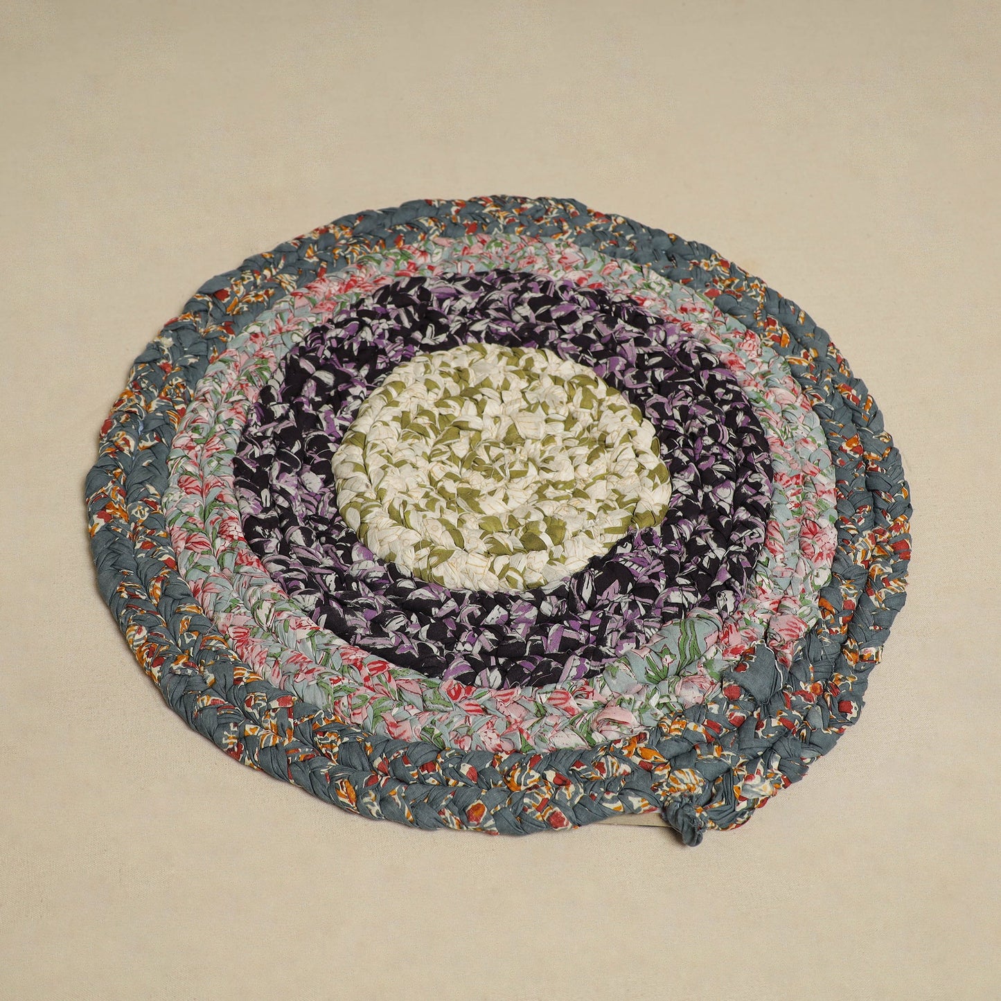  Gudri Hand Braided Recycled Door Mat Online in India