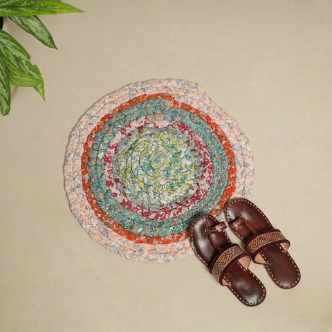  Gudri Hand Braided Recycled Door Mat Online in India