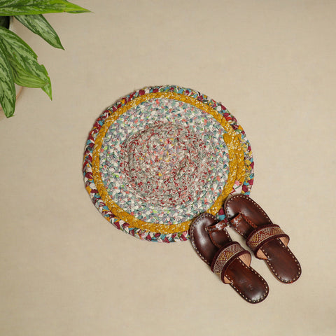  Gudri Hand Braided Recycled Door Mat Online in India