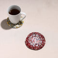  Upcycled Fabric Hand Braided Coaster 