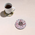  Upcycled Fabric Hand Braided Coaster 