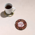  Upcycled Fabric Hand Braided Coaster 
