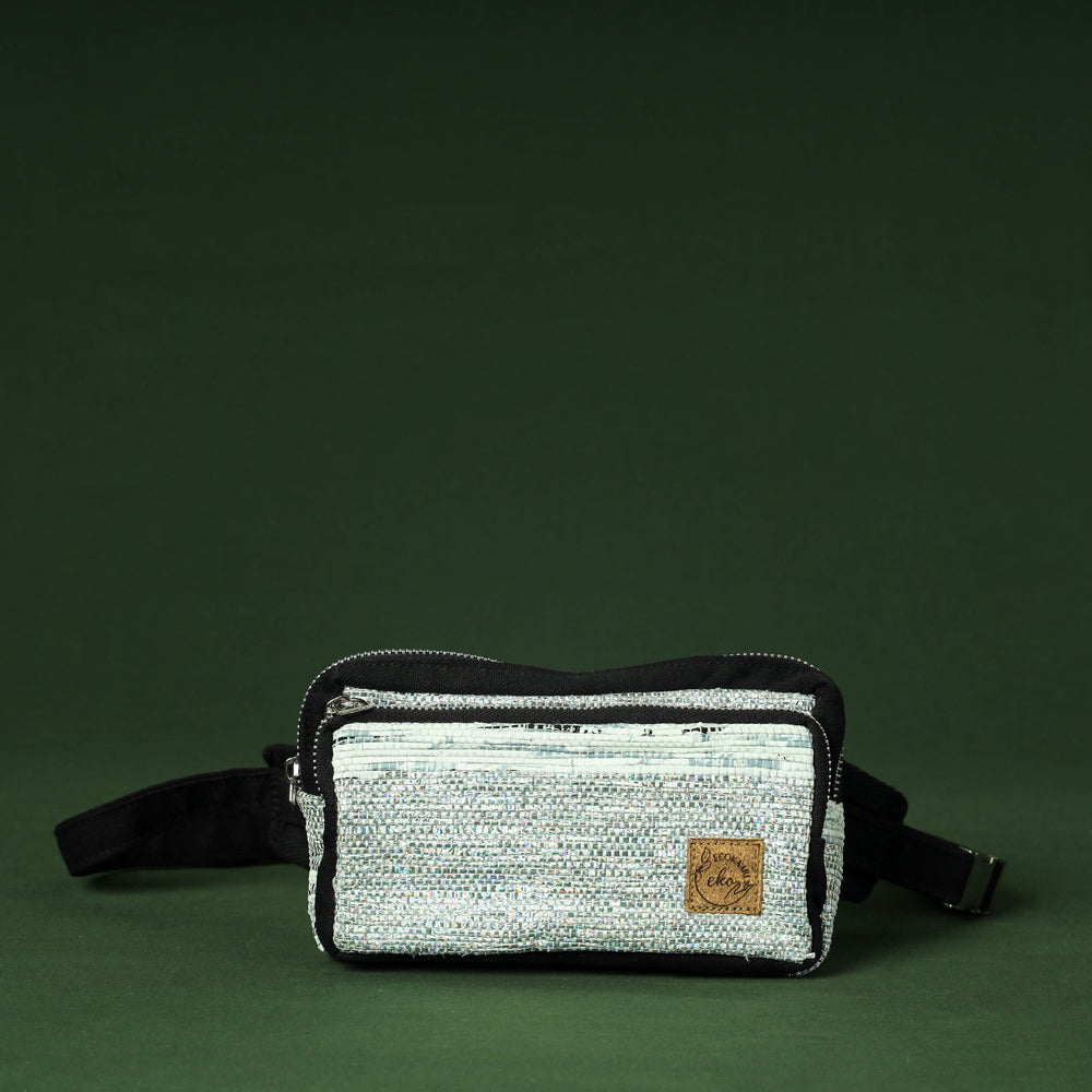  Upcycled Weave Handmade Fanny Pack Bag 